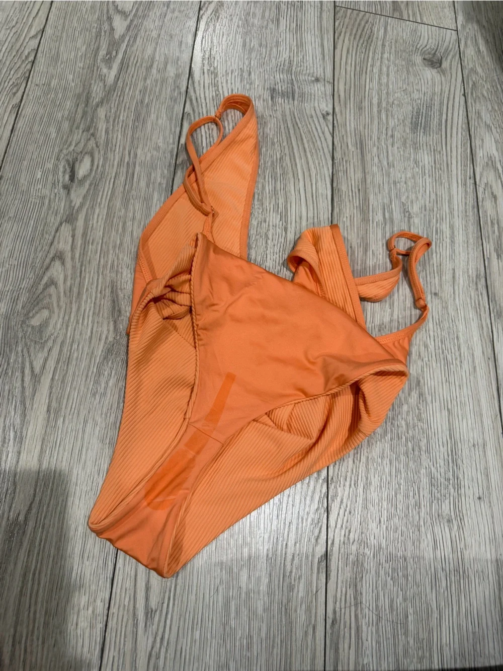 NWOT Frankie's Bikinis Adele Peach Orange One-Piece